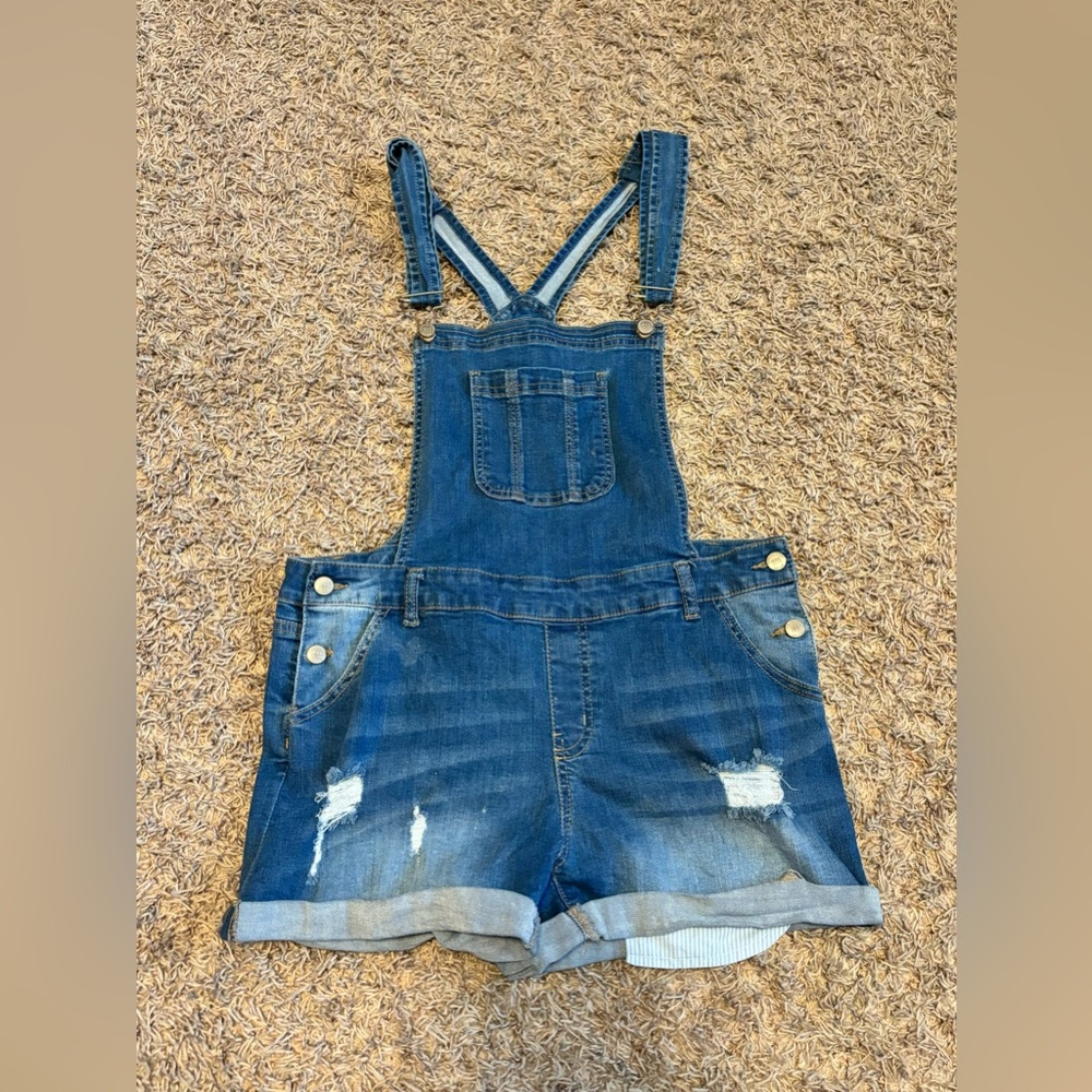 Wax Jean Overalls | Size L | Denim Blue